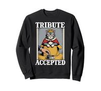 Tribute Accepted Cat in Box, Ciotola per Cibo Funny Cat Felpa