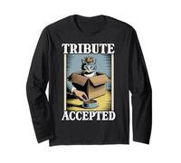 Tribute Accepted Cat in Box, Ciotola per Cibo Funny Cat Maglia a Manica