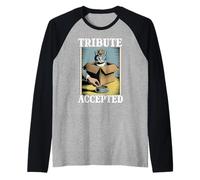 Tribute Accepted Cat in Box, Ciotola per Cibo Funny Cat Maglia con Maniche Raglan