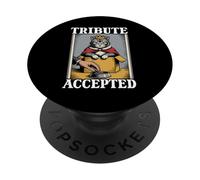Tribute Accepted Cat In Box, ciotola per cibo Funny Cat PopSockets PopGrip Adesivo