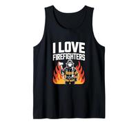 Tributo eroico I Love Firefighters Canotta