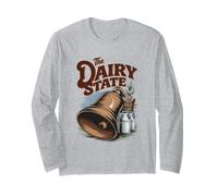 Tributo Vintage Wisconsin Stato del Latte Maglia a Manica