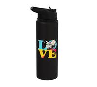 Triceratopo Amore - Vintage Dino Dinosaur Lover Stainless Steel Insulated Water Bottle