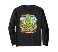 Triceratopo Il Mio Dinosauro Preferito Maglia a Manica