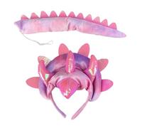 Triceratops Tail And Headband Set, Kids Halloween Dinosaur Costume