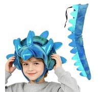 Triceratops Tail And Headband Set, Kids Halloween Dinosaur Costume