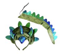 Triceratops Tail And Headband Set, Kids Halloween Dinosaur Costume