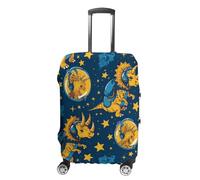 Triceratopss Dinos in Space Dinosaur Travel Luggage Cover Lavabile Antigraffio Bagaglio Valigia Protector, Stile:, S