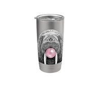 Tricheco che soffia gomma da masticare divertente design animali marini Bicchiere termico in acciaio inox doppia parete