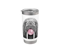 Tricheco che soffia gomma da masticare divertente design animali marini Bicchiere termico in acciaio inox doppia parete