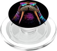 Tricheco con Zanne da Sole Foca Tricheco del Pacifico PopSockets PopGrip per MagSafe