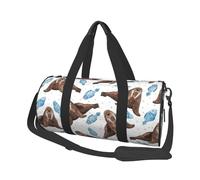 Tricheco marrone dell'acquerello, Borsone da viaggio di grande capacità Borsa rotonda Borsa da viaggio sportiva Borsa da viaggio Borsa da fitness