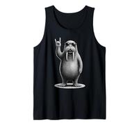 Tricheco Rock Music Retro Vintage Animal Lover Canotta