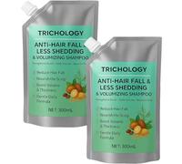 Trichology Shampoo anticaduta e meno caduta dei capelli e volumizzante - Rafforza le radici, controlla l'olio dello shampoo e nutre il cuoio capelluto, aggiunge spessore e lucentezza (2Pcs)