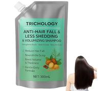 Trichology Shampoo anticaduta e meno caduta dei capelli e volumizzante - Rafforza le radici, controlla l'olio dello shampoo e nutre il cuoio capelluto, aggiunge spessore e lucentezza (1Pcs)