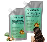 Trichology Shampoo Volumizzante Anticaduta e Minore Caduta - Rinforza le Radici, Riduce la Rottura, Aggiunge Spessore e Lucentezza per Uomo e Donna (300 ml) (2Pcs)