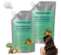 Trichology Shampoo Volumizzante Anticaduta, Shampoo Volumizzante Trichology, Controllo del e Nutrimento del Cuoio Capelluto, Rinforza le Radici, Favorisce la Crescita dei Capelli - 300ML (2PCS)