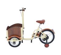 triciciclo a una velocità, triciclo con cestino, 120 x 52 cm, ruota anteriore 12", 16", scatola B pala per un peso inferiore a 143,3 libbre e per picnic, acquisti e altri