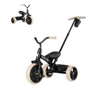 Tricicli per bambini da 2 a 6 anni, 2 in 1, con maniglie regolabili e rimovibili, bici da spingere con cestino per giocattoli, per ragazzi e ragazze