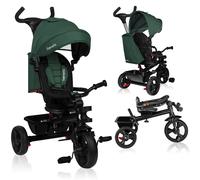 Triciclo 2 in 1 con barra di spinta da 18 mesi a 25 kg di capelli LIONELO - blu