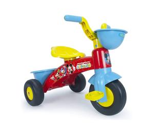 Triciclo a Pedali Primi Passi Disney MICKEY MOUSE con Cestino e Portagiochi