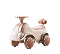 triciclo Auto scorrevole a 4 ruote, macchina a spinta con volante antiribaltamento, giocattoli for ragazzi e ragazze balance bike(Roze)