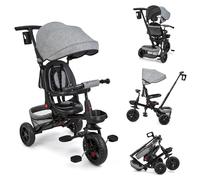 Triciclo bambino evolutivo, triciclo bambino per 10 mesi a 5 anni, bicicletta passeggino bambino 6 in 1 con sedile reversibile parapolare e pedale