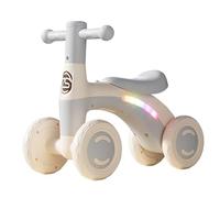 triciclo Bicicletta senza pedali con 4 ruote, giocattolo for bambini, resistente ai graffi, for interni ed esterni, con limite di sterzata balance bike(Gris)