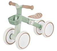 Triciclo Cavalcabile Verde Ergonomico Ecologico Cestino per Equilibrio