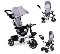Triciclo con sedile girevole 360° Grigio ECOTOYS