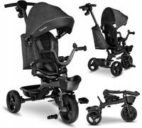 LIONELO Kori Triciclo Evolutivo per Bambini da 1.5 Anni fino a 25 kg Sedile Girevole 360° Telaio ultraleggero in lega di magnesio, Pneumatici resistenti, Maniglione per genitori e Accessori