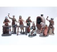 Triciclo Editori Presepe Delprado - Artigiani 7 Figure - Serie 11 cm BEL957 - Natale