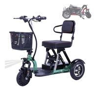 Triciclo elettrico, 3 velocità, capacità di carico di 120 kg, cestino portaoggetti, pendenza massima di 15°, design pieghevole e sedile comodo. Per anziani, donne e uomini per gli spostamenti quotid