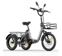 Triciclo elettrico cargo CYSUM AG1 PRO, batteria da 48V 20AH, cestini anteriore e posteriore, con retromarcia - Nouvo