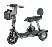 Triciclo Elettrico Per Uso Domestico, Di Piccole Dimensioni, Con Possibilità Di Ritiro E Riconsegna Per Bambini E Anziani, Monopattino Per Donne E Bambini, Auto A Batteria Pieghevole Black,15A