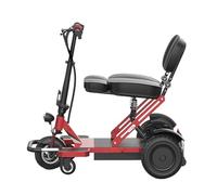 Triciclo Elettrico Pieghevole, Nuovo Modello, Scooter Per Anziani, Piccola Auto Elettrica Per Uso Domestico, Mini Auto A Batteria, Sospensioni A Quattro Ruote Motore Da 350 W red,12A