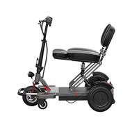 Triciclo Elettrico Pieghevole, Nuovo Modello, Scooter Per Anziani, Piccola Auto Elettrica Per Uso Domestico, Mini Auto A Batteria, Sospensioni A Quattro Ruote Motore Da 350 W silver,20A
