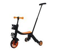 Triciclo Equilibrio Bambini maniglia di spinta, 3 ruote, stabile e sicuro | Triciclo Scooter Giocattolo a Cavalcioni per Bambini per parco cortile marciapiede asilo centro commerciale quartiere ar