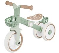 Triciclo Evolutivo Bambini 2 in 1 Verde Regolabile Pedali Rimovibili
