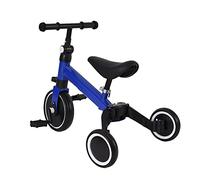 Triciclo evolutivo bambino, Mini Draisienne, Velo Bambini, Veicoli Slide, Triciclo per 1-3 anni, Sella Regolabile (2 in 1, Blu)