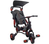Triciclo Galileo - Bicicletta Passeggino Richiudibile Nero e Rosso- Età 1/3 Anni