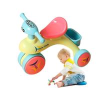 Triciclo giocattolo - Auto Push and Go per bambini | Trucco dei cartoni animati da assemblare per bambini | Giocattolo creativo inerziale per la promozione delle abilità motorie | Giocattoli per