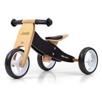 Triciclo in legno per bambini 2 in 1 Jake Black Milly Mally