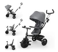 Triciclo Kinderkraft Aston 2 Plus Evolutivo Grey 9 mesi-5 anni