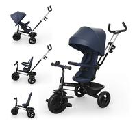 Triciclo Kinderkraft Aston 2 Plus Evolutivo Navy 9 mesi-5 anni