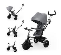 Triciclo Kinderkraft Aston 2 Plus Evolutivo Grey 9 mesi-5 anni