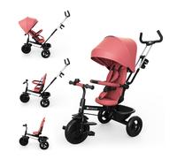 Triciclo Kinderkraft Aston 2 Plus Evolutivo Pink 9 mesi-5 anni