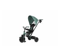 Qplay Triciclo Evolutivo Elite Platinum 6 in 1 con sedile girevole a 360° | Per bambini da 10 a 36 mesi - Controllo genitori, Capottiera XL, Poggiapiedi e telaio metallico - Colori grigio, verde e