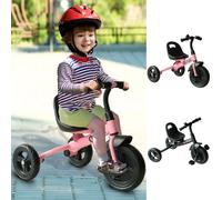 Triciclo per bambini HOMCOM + 18m con ruota di sicurezza per campanello parafango