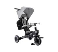 Triciclo per bambini MoMi 4in1 SOLIVIA con manubrio telescopico, cinture di sicurezza a 5 punti, per bambini a partire da 12 mesi, con capottina parasole, ruote in PU, borsa e portabicchiere